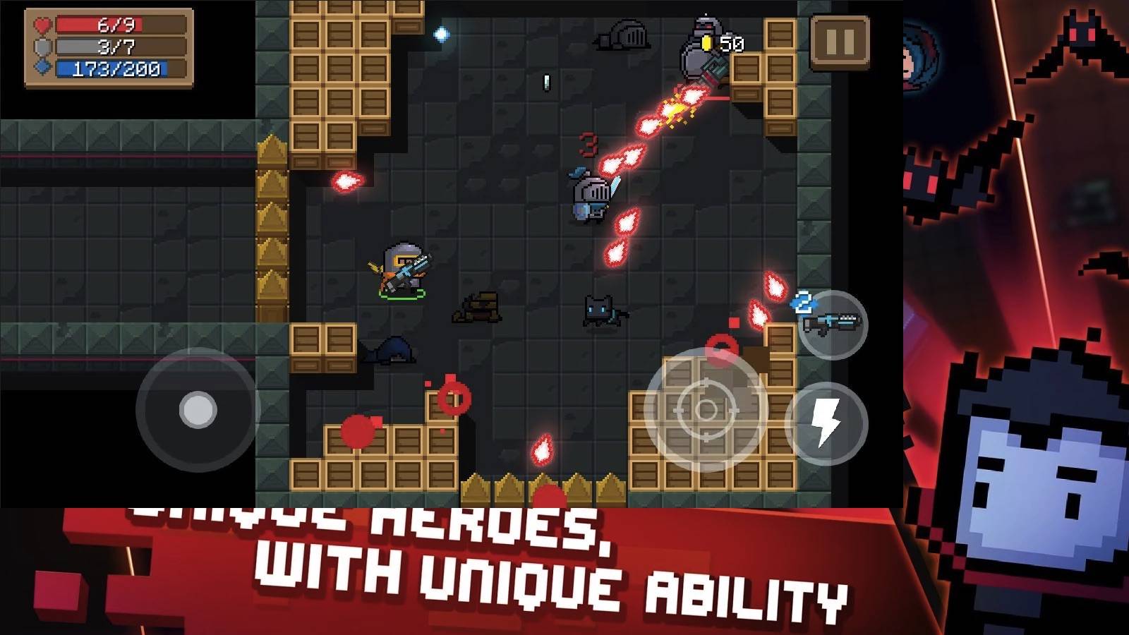 Explore the dungeon world in 'Soul Knight' action ...