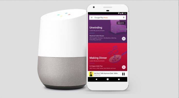 Play music from google best sale home to bluetooth speaker