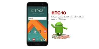 HTC 10 Android 7.0 Nougat
