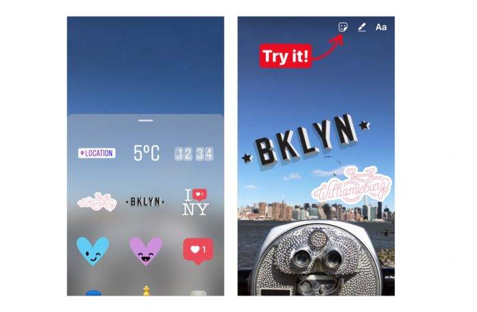 Instagram geostickers