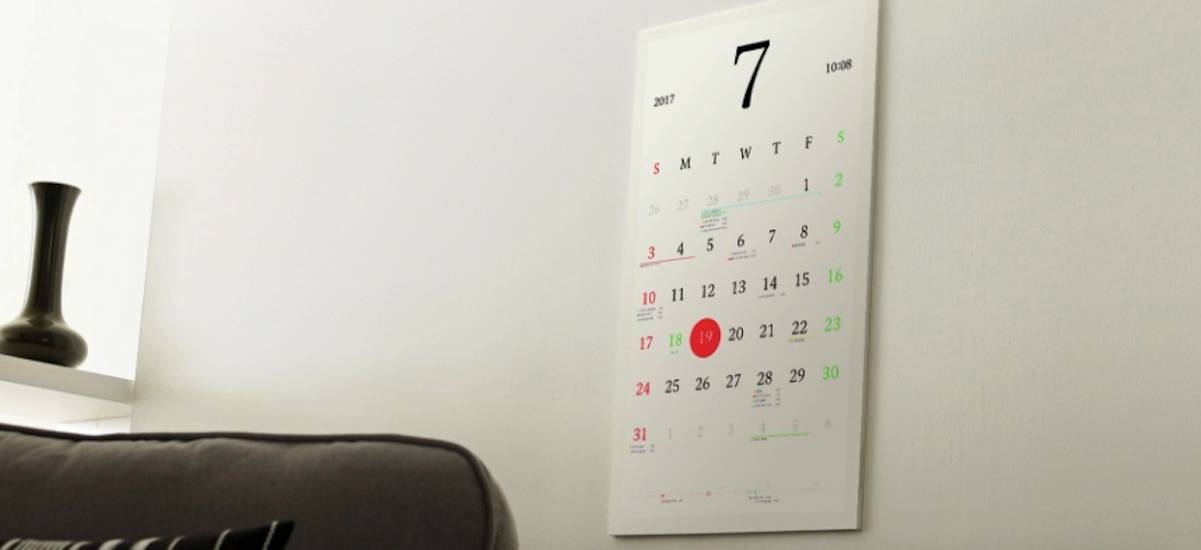 Magic Calendar epaper calendar ideal for the Japanese smart home