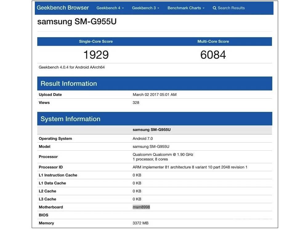 Samsung SM-G955U Galaxy S8