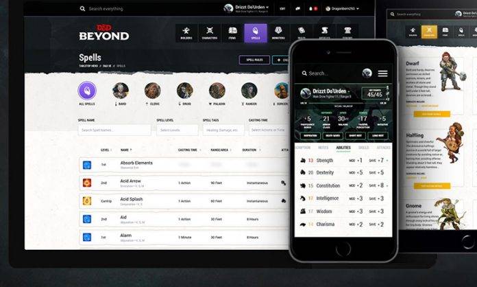 d and d beyond app character builder