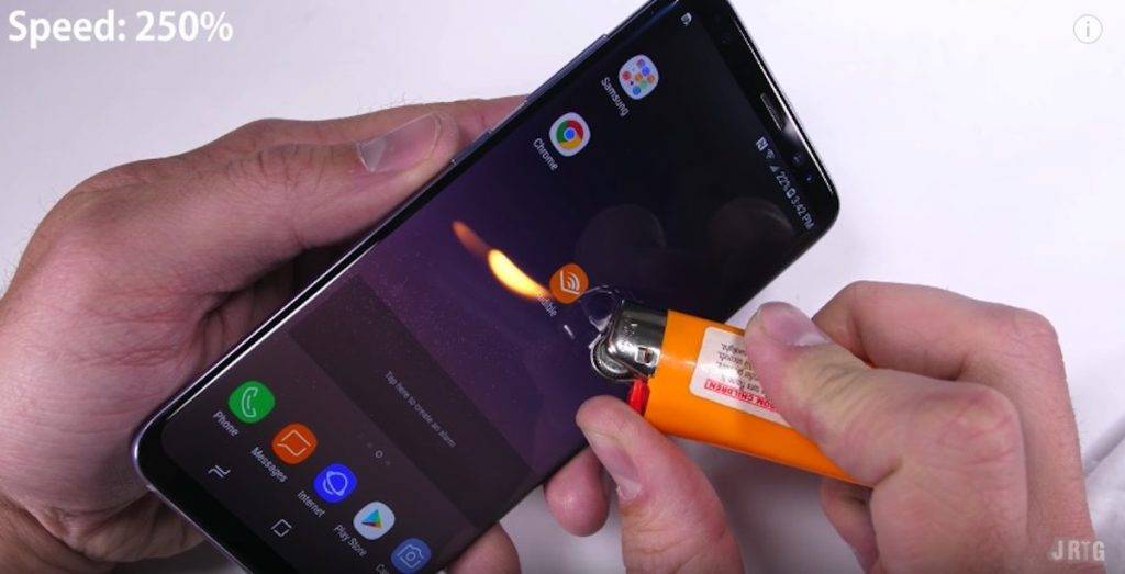 Samsung Galaxy S8 Durability Test Scratch Burn And Bend Android Community