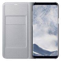 Samsung Galaxy S8+ LED View Wallet Case Silver
