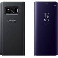 Samsung Galaxy S8+ S-View Flip Cover with Kickstand Black Orchid Grey