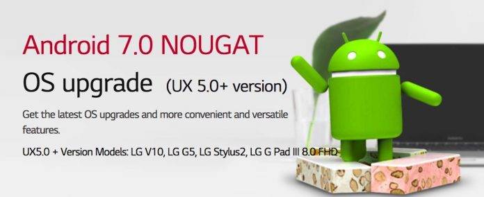 Android 7.0 Nougat LG