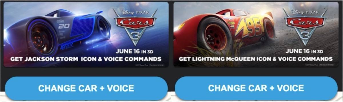 Waze App Let's Wazers Choose Disney Characters from Cars 3 - Chief Marketer