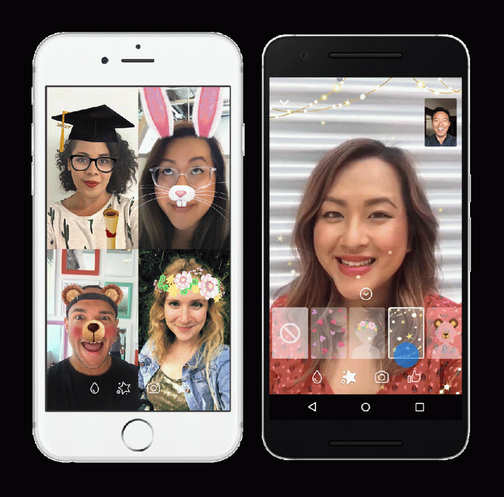 Make Animated Photo GIF. Online Chat Filter Mask. Mobile Phone