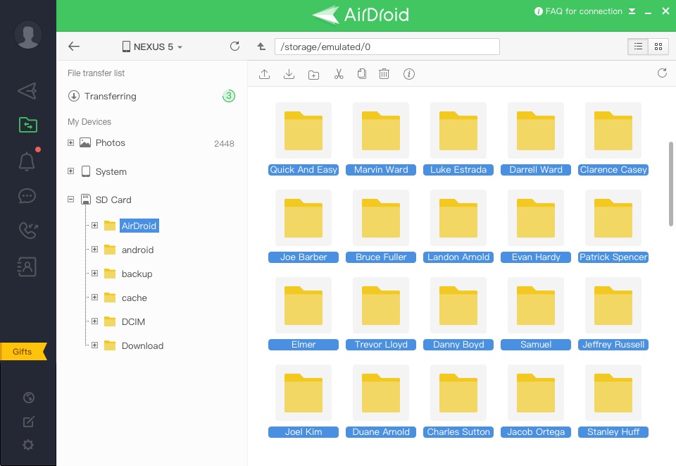 airdroid web client