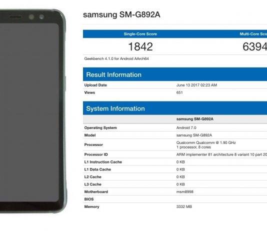 Samsung Galaxy S8 Active Geekbench Browser