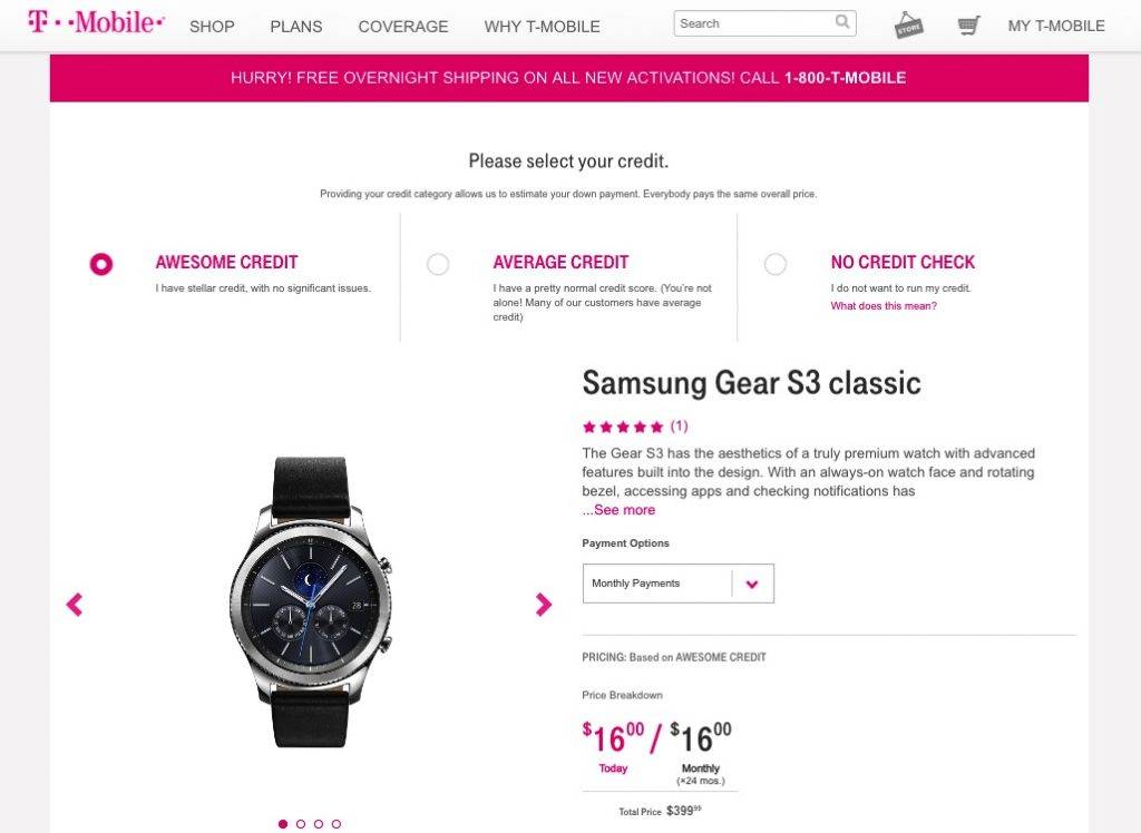 gear s3 classic t mobile