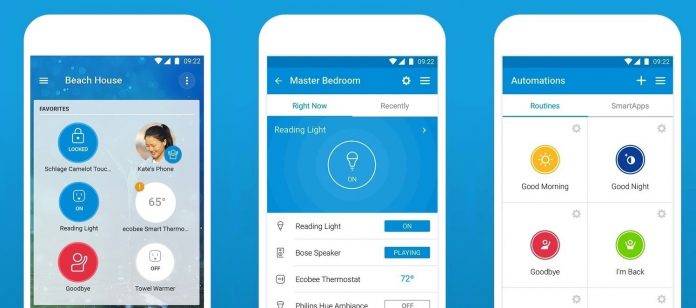 SmartThings Mobile Dashboard