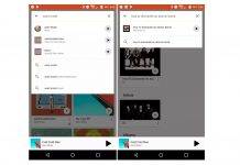 Google Play Music now displays songs/albums in search results