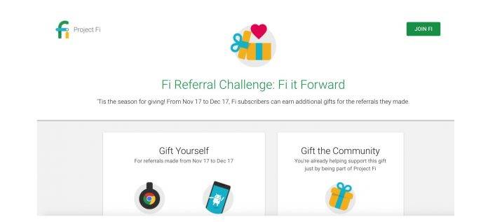 Google Project Fi Referral Challenge