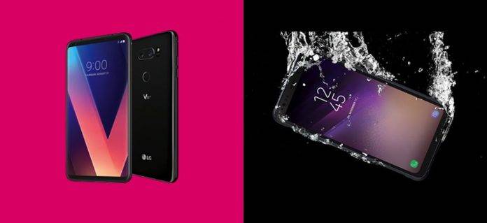 T-Mobile LG V30+ Samsung Galaxy S8 Active