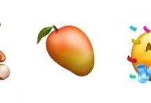 Possible emojis in 2018: cupcakes, skateboard, teddy bear, reversible