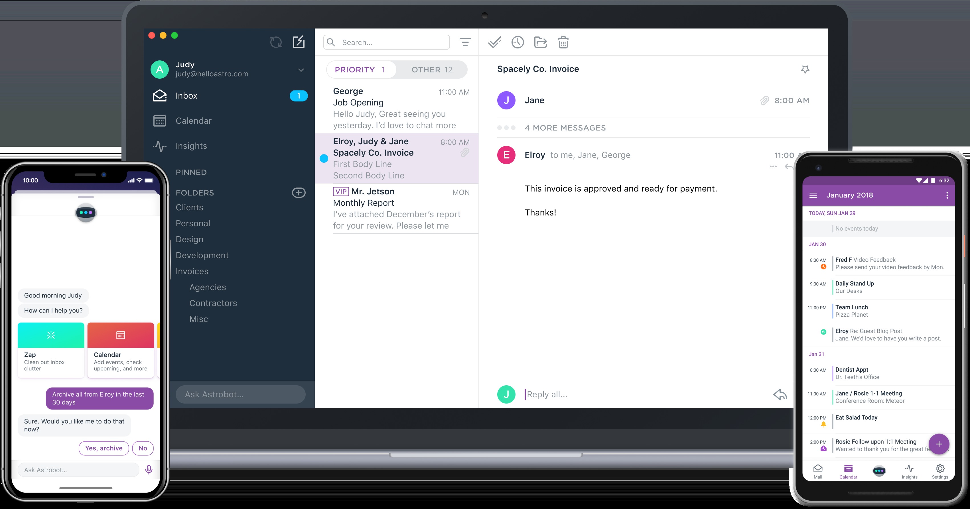 Astro adds integrated calendar, brings on AI for email as well ...
