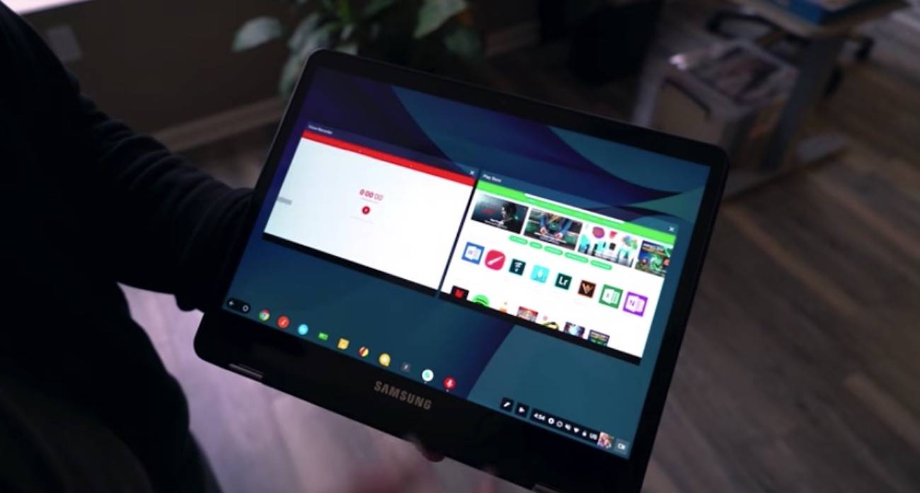 Watch Chrome OS Run Android Apps In Split screen On Tablet Mode 