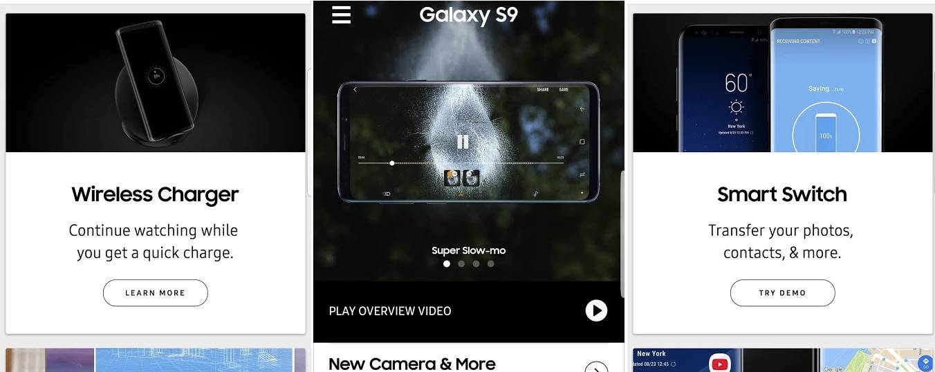 Experience app lets you try the Galaxy S9/S9+ features ...