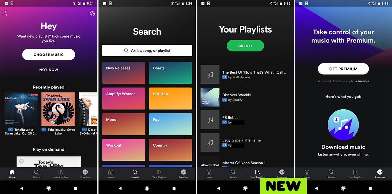 Spotify testing out new UI but only for new users Android Community