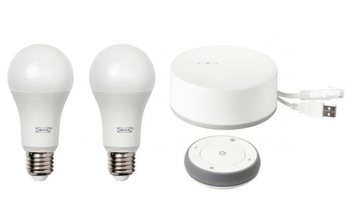 Does ikea smart lighting store work with google home