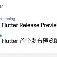 Flutter Release Preview 1