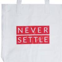 OnePlus Never Settle Tote Bag