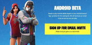 Android Beta Fortnite Epic Games