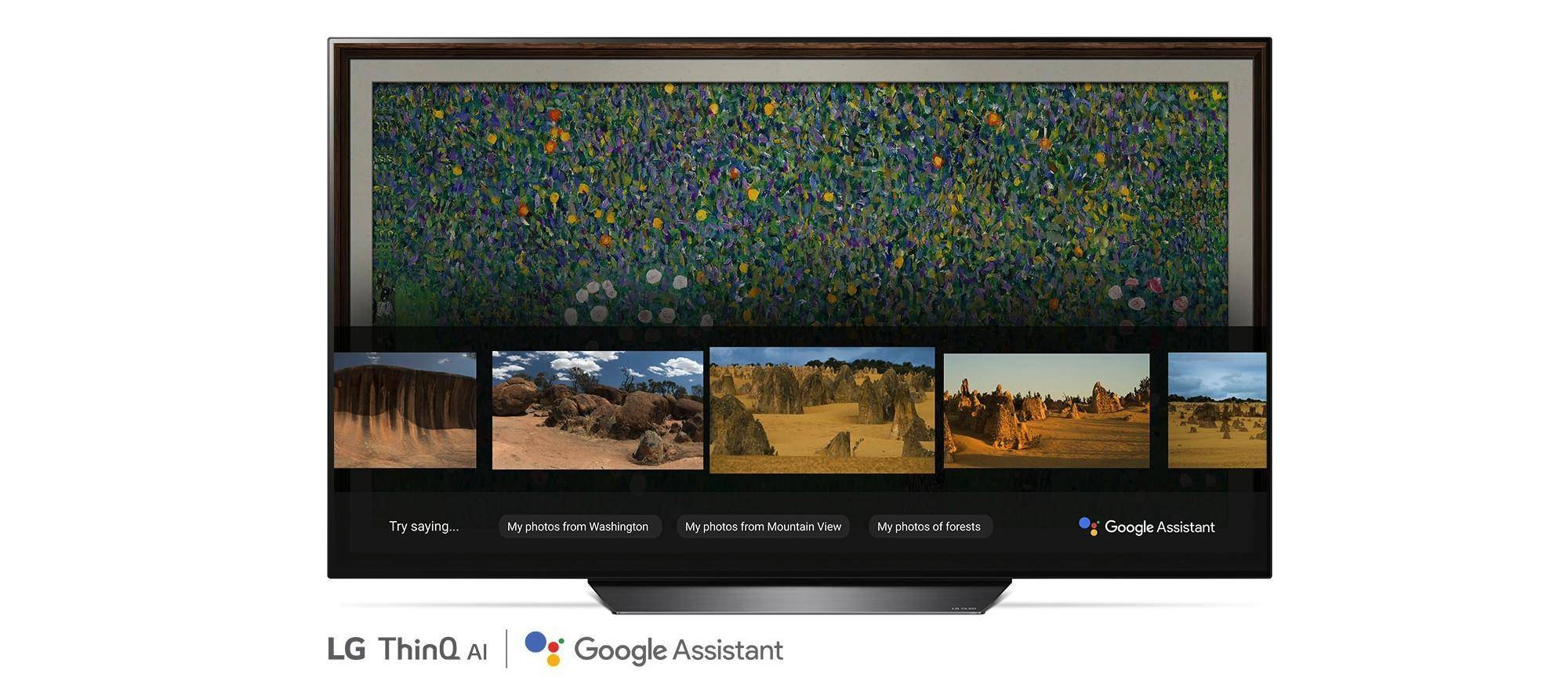 Lg thinq sale google assistant tv