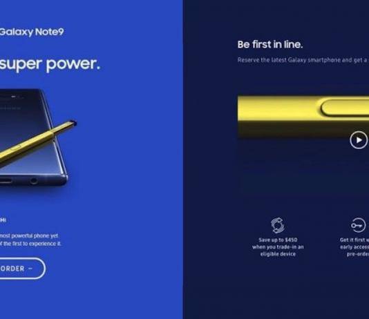 Samsung Galaxy Note 9 Details