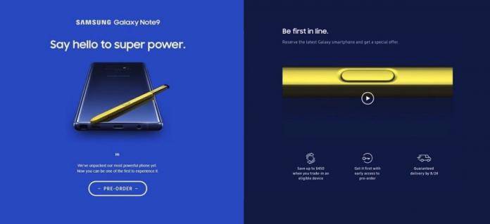 Samsung Galaxy Note 9 Details