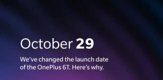 OnePlus 6T New Launch Date October 29