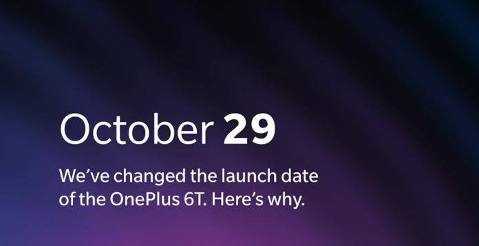 OnePlus 6T New Launch Date October 29