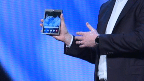 Samsung foldable phone with Infinity Flex Display shown off