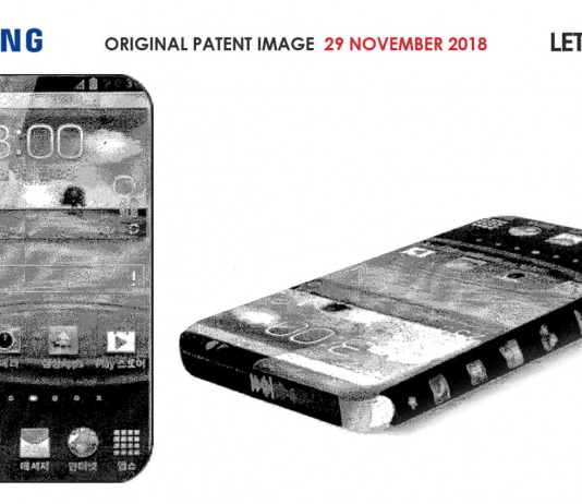 Samsung smartphone borderless design