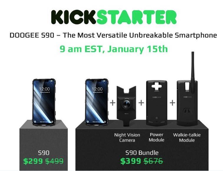 DOOGEE S90 KICKSTARTER