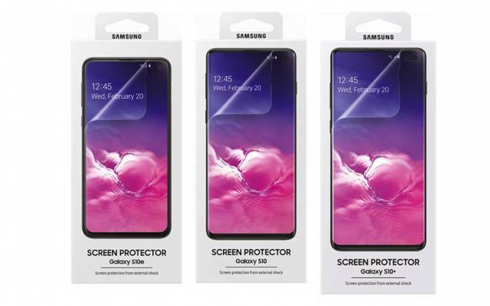Official Samsung Galaxy S10 screen protectors 2