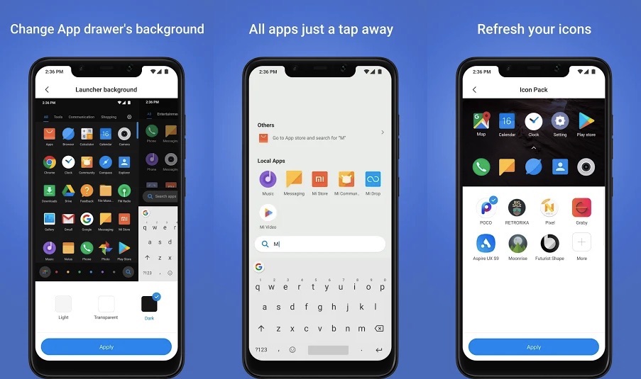 POCO Launcher updated with better App vault, categorization, and app