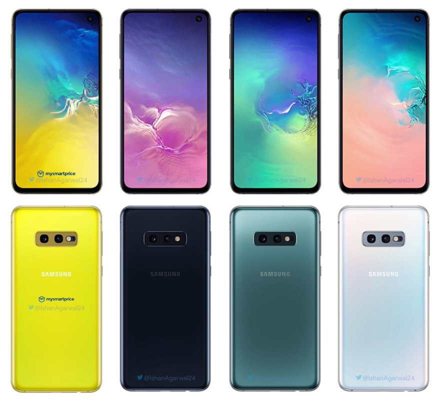 Samsung Galaxy S10 Colors Illustrated Before Launch Android