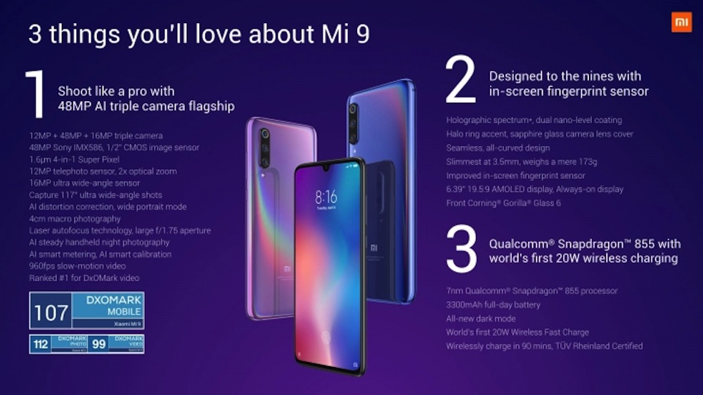 Xiaomi rolls out Mi Mix 3 5G variant, Mi 9 global version in