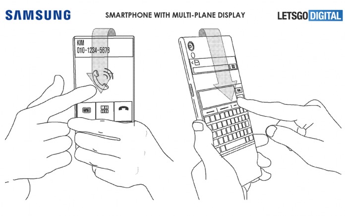 Samsung multi-plane display patent illustration copy