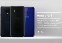 HTC U11 Android 9 Pie Update