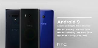 HTC U11 Android 9 Pie Update