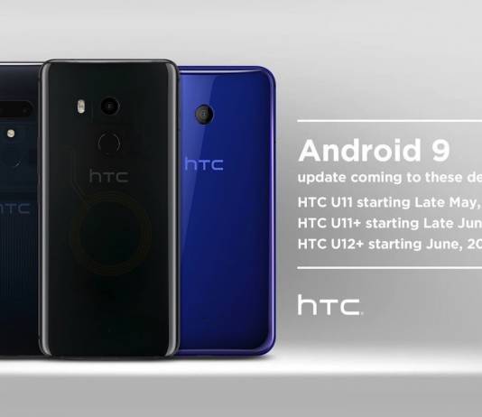 HTC U11 Android 9 Pie Update