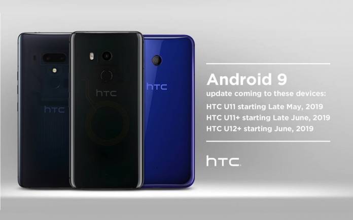 HTC U11 Android 9 Pie Update