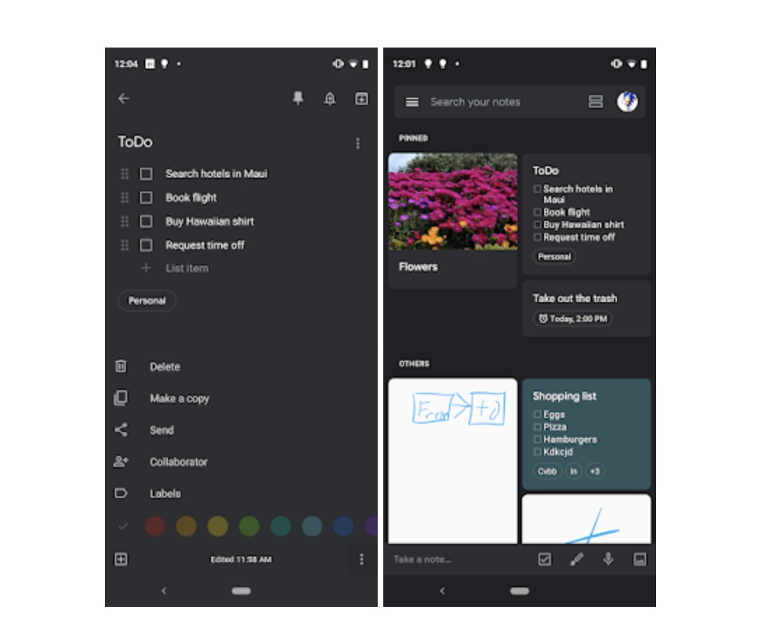 Google Calendar gets dark mode Google Keep update official Android