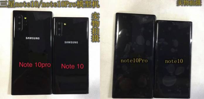 Leaked Galaxy Note 10 Pro renders show massive display, quad