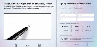 Samsung Galaxy Note 10 sign-up register here