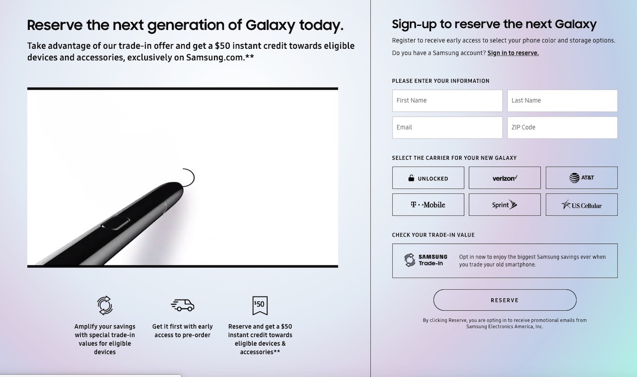 Samsung Galaxy Unpacked 2019 Galaxy Note 10
